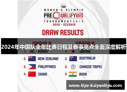 2024年中国队全年比赛日程及赛事亮点全面深度解析